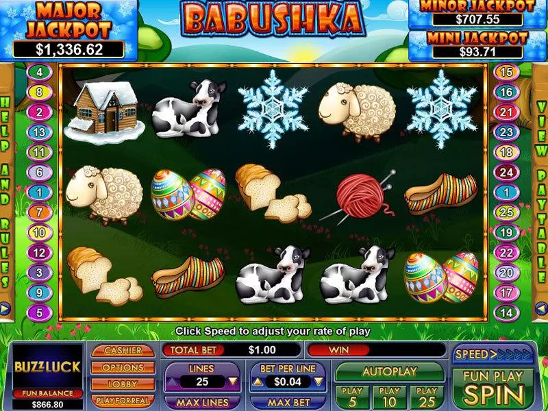 Babushka  Real Money Slot made by NuWorks - Main Screen Reels