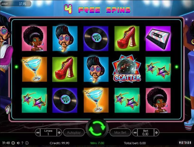 Back to the 70s  Real Money Slot made by Wazdan - Main Screen Reels