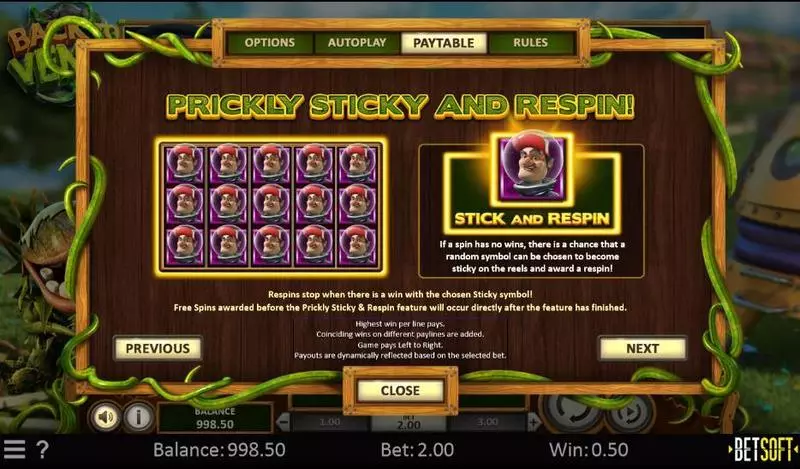 Back to Venus  Real Money Slot made by BetSoft - Bonus 1