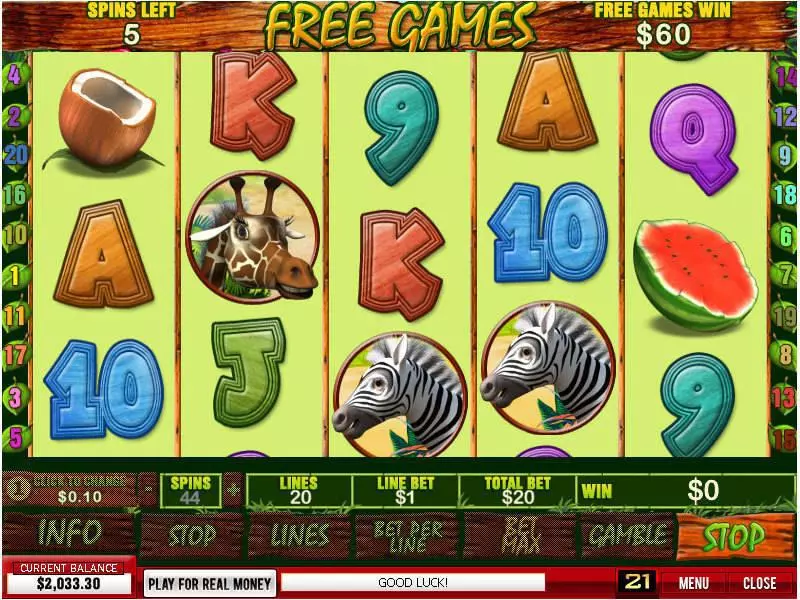 Banana Monkey  Real Money Slot made by PlayTech - Bonus 1