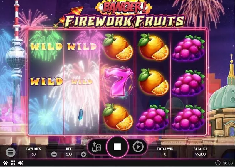 Banger! Firework Fruits  Real Money Slot made by Apparat Gaming - Winning Screenshot