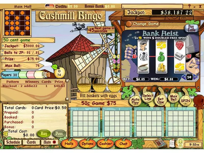 Bank Heist Mini  Real Money Slot made by Byworth - Main Screen Reels