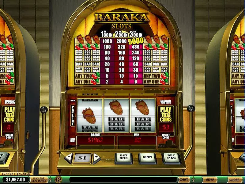 Baraka  Real Money Slot made by PlayTech - Main Screen Reels