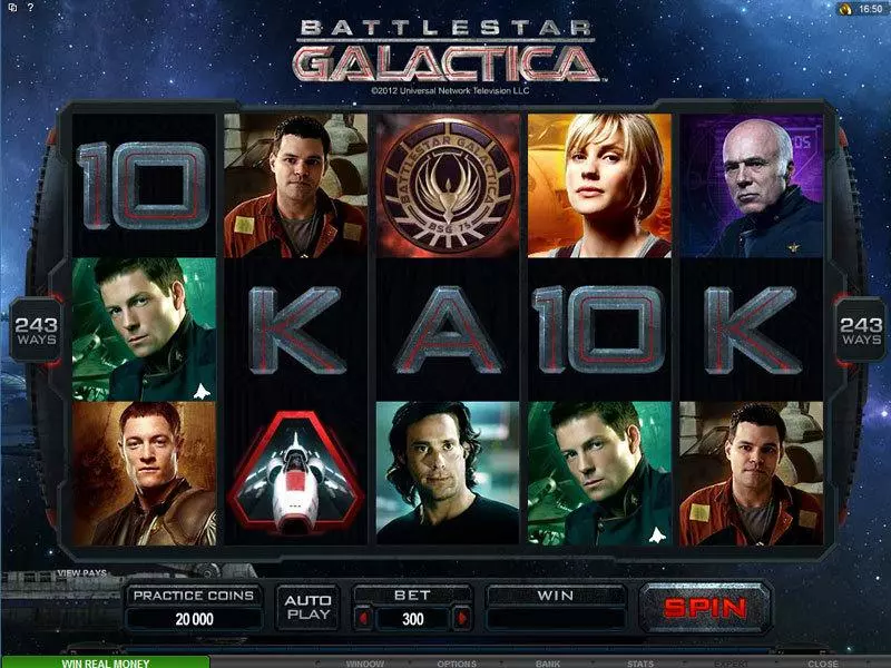 Battlestar Galactica  Real Money Slot made by Microgaming - Main Screen Reels
