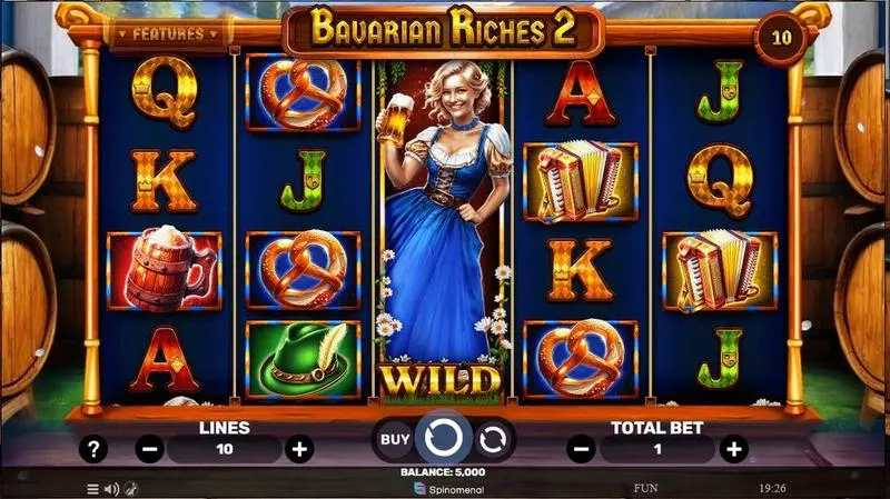 Bavarian Riches 2  Real Money Slot made by Spinomenal - Main Screen Reels