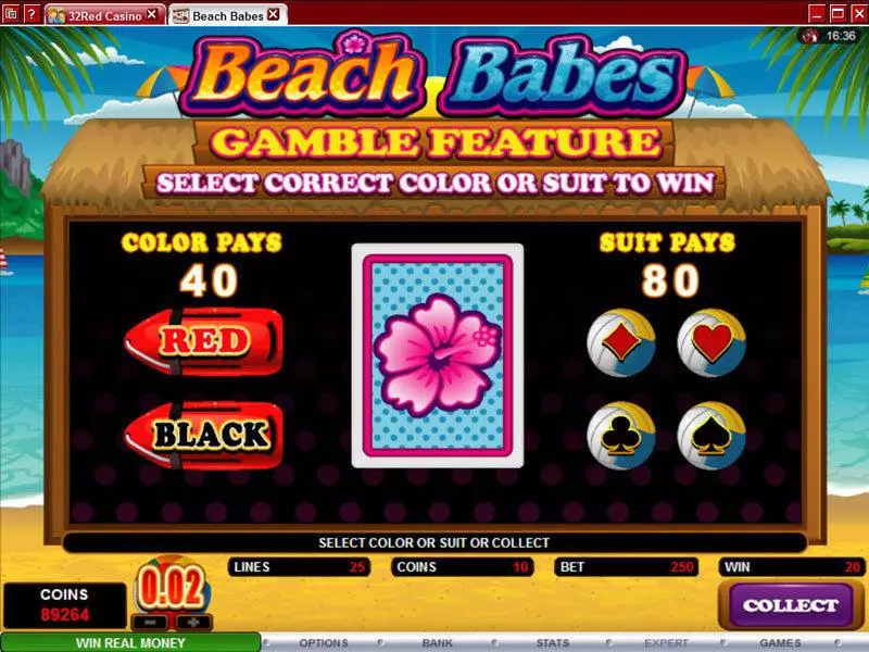 Beach Babes  Real Money Slot made by Microgaming - Gamble Screen