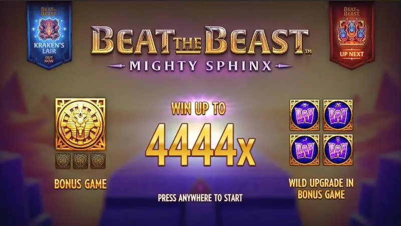 Beat the Beast: Mighty Sphinx  Real Money Slot made by Thunderkick - Info and Rules