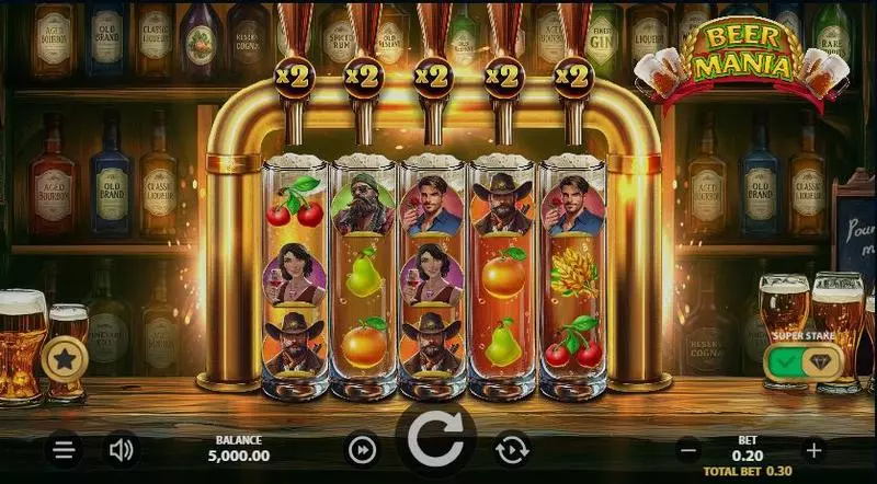 Beer Mania   Real Money Slot made by StakeLogic - Main Screen Reels