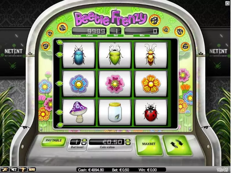 Beetle Frenzy  Real Money Slot made by IN DOUBT - Main Screen Reels