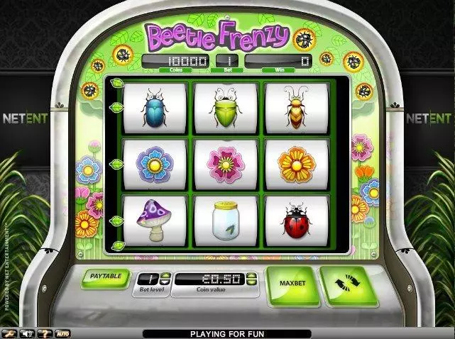 Beetle Frenzy  Real Money Slot made by NetEnt - Main Screen Reels