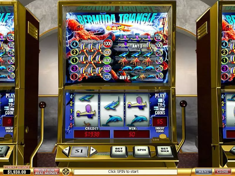Bermuda Triangle  Real Money Slot made by PlayTech - Main Screen Reels