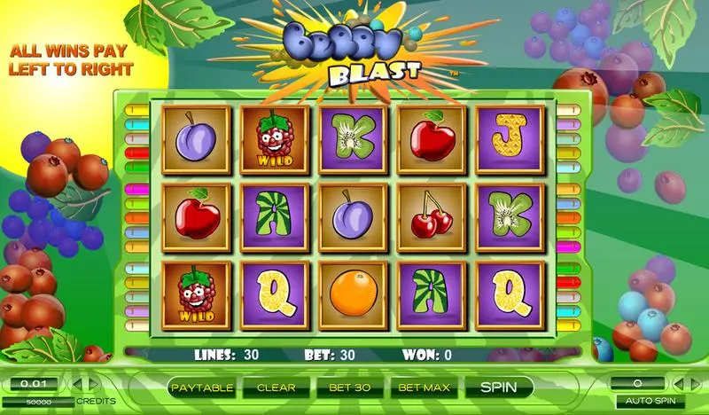 Berry Blast  Real Money Slot made by Amaya - Main Screen Reels