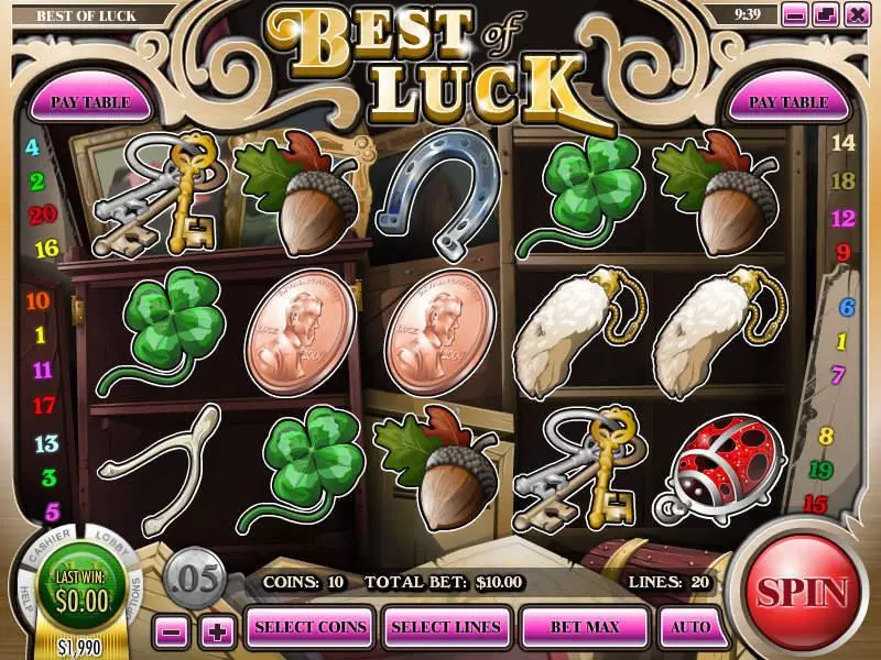 Best of Luck  Real Money Slot made by Rival - Main Screen Reels