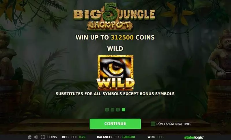 Big 5 Jungle Jackpot  Real Money Slot made by StakeLogic - Info and Rules