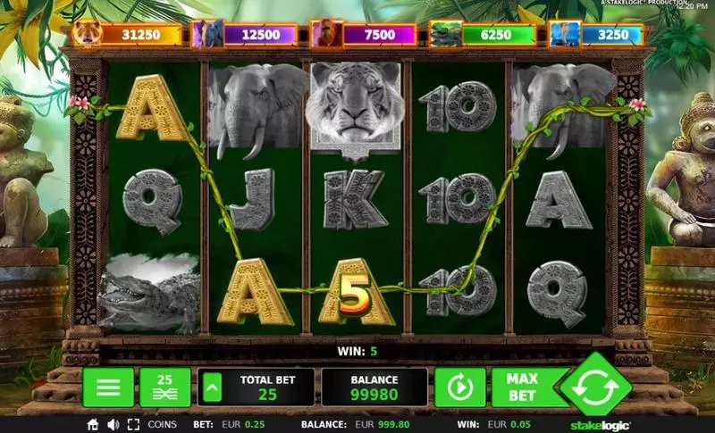 Big 5 Jungle Jackpot  Real Money Slot made by StakeLogic - Main Screen Reels