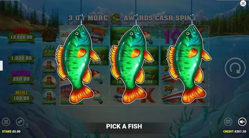 Big Catch Even Bigger Bass  Real Money Slot made by Blueprint Gaming - Introduction Screen