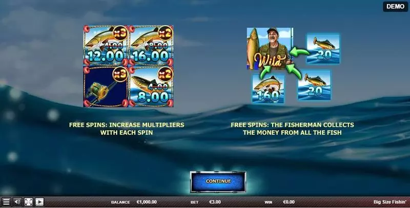 Big Size Fishin'  Real Money Slot made by Red Rake Gaming - Info and Rules