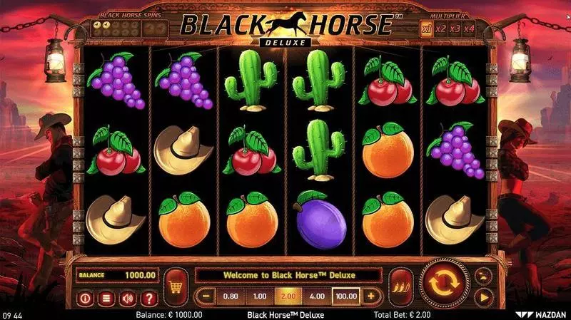 Black Horse Deluxe  Real Money Slot made by Wazdan - Main Screen Reels