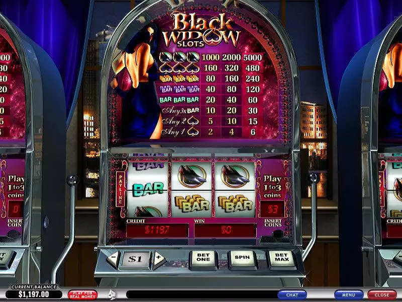 Black Widow  Real Money Slot made by PlayTech - Main Screen Reels