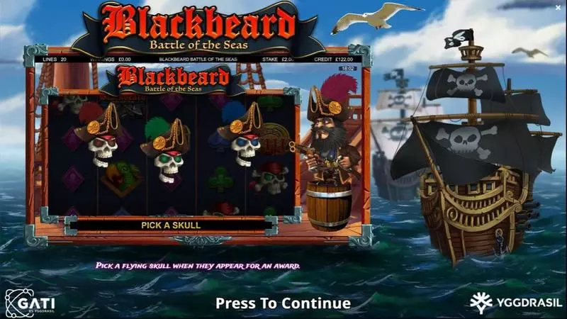 Blackbeard Battle Of The Seas   Real Money Slot made by Bulletproof Games - Info and Rules