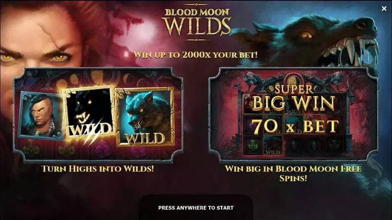 Blood Moon Wilds  Real Money Slot made by Yggdrasil - Info and Rules