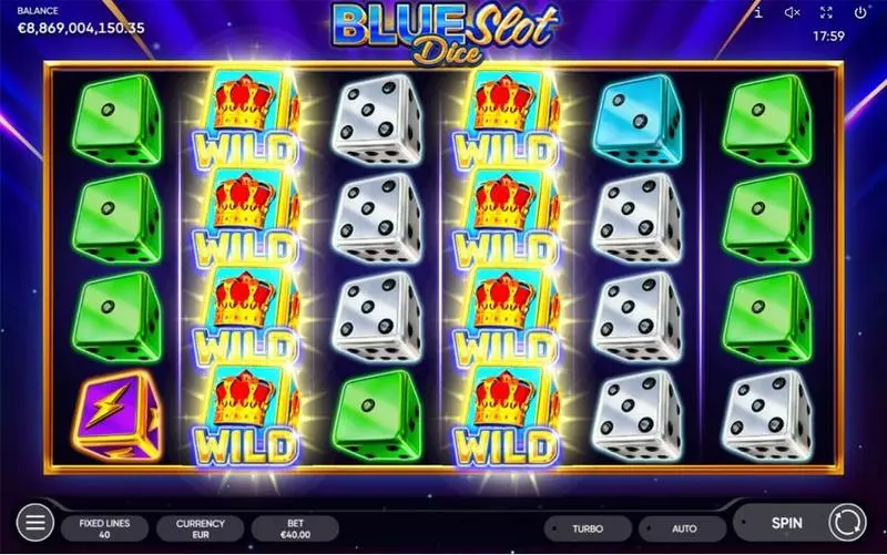Blue Slot  Real Money Slot made by Endorphina - Main Screen Reels