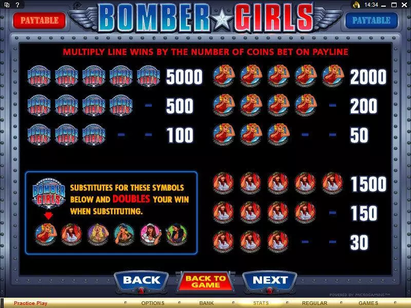Bomber Girls  Real Money Slot made by Microgaming - Info and Rules
