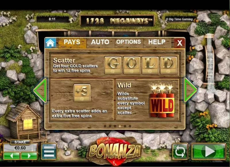 Bonanza Megaways  Real Money Slot made by Big Time Gaming - Info and Rules