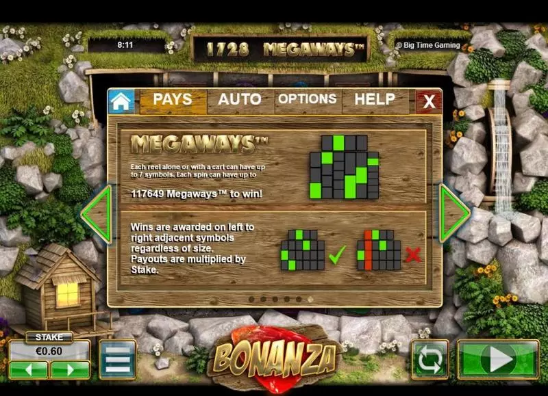 Bonanza Megaways  Real Money Slot made by Big Time Gaming - Info and Rules
