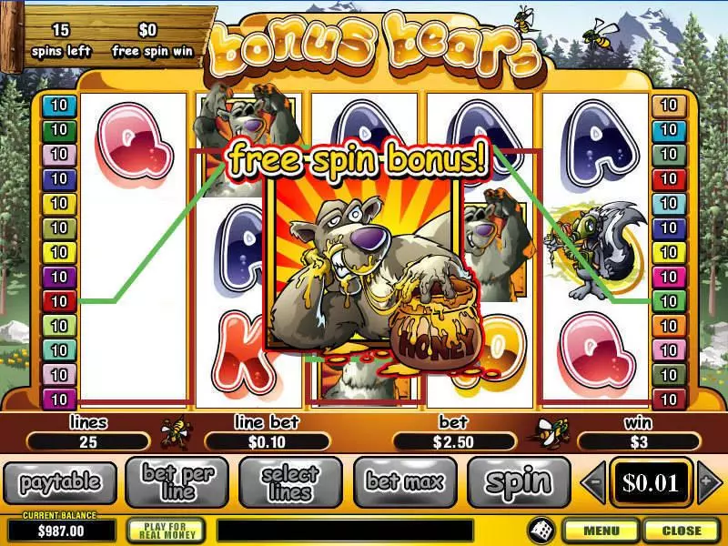 Bonus Bears  Real Money Slot made by PlayTech - Bonus 1