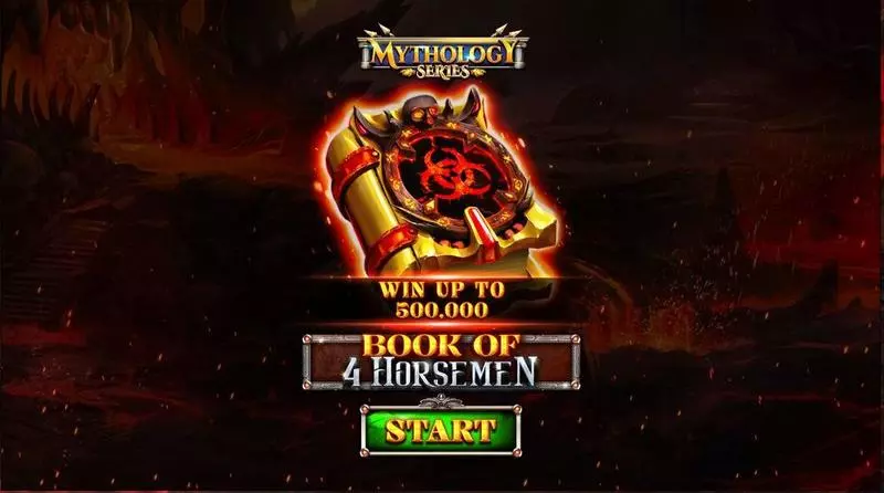 Book Of 4 Horseman  Real Money Slot made by Spinomenal - Introduction Screen