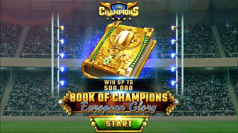 Book Of Champions – European Glory  Real Money Slot made by Spinomenal - Introduction Screen