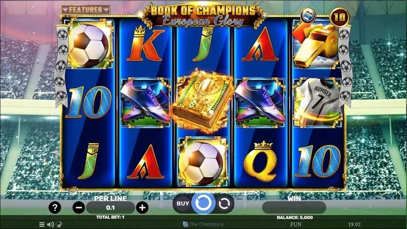 Book Of Champions – European Glory  Real Money Slot made by Spinomenal - Main Screen Reels