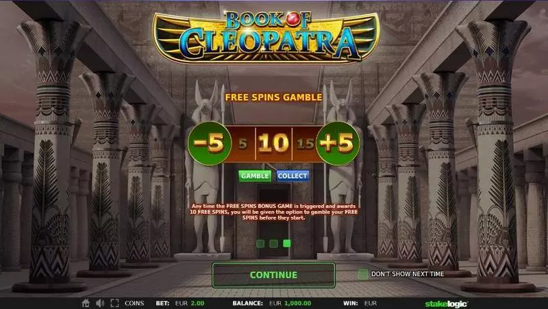 Book of Cleopatra  Real Money Slot made by StakeLogic - Bonus 2