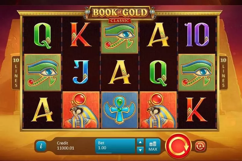 Book of Gold: Classic  Real Money Slot made by Playson - Main Screen Reels
