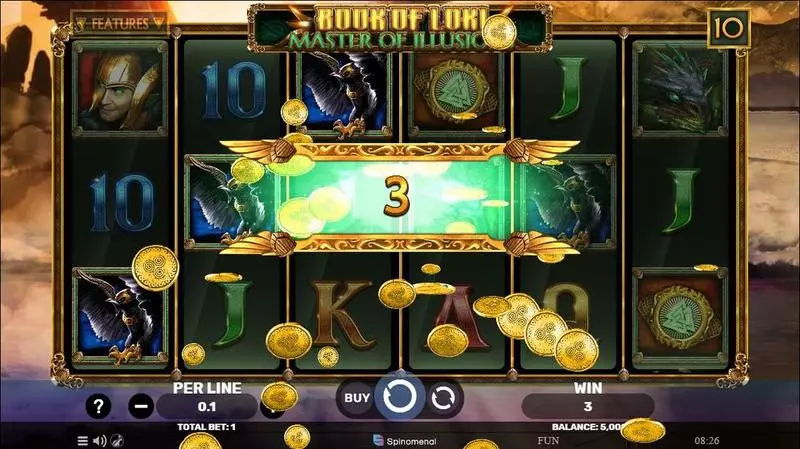 Book Of Loki – Master Of Illusions  Real Money Slot made by Spinomenal - Winning Screenshot