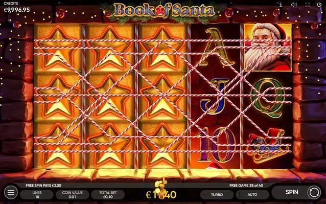 Book of Santa  Real Money Slot made by Endorphina - Main Screen Reels