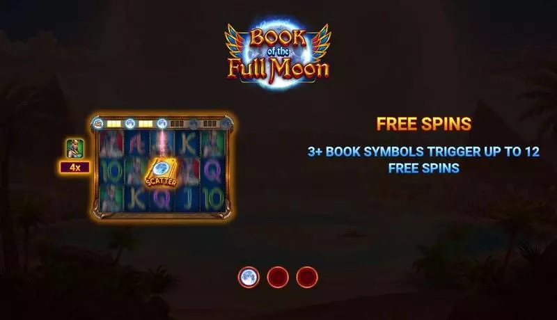 Book of the Full Moon  Real Money Slot made by Wizard Games - Introduction Screen