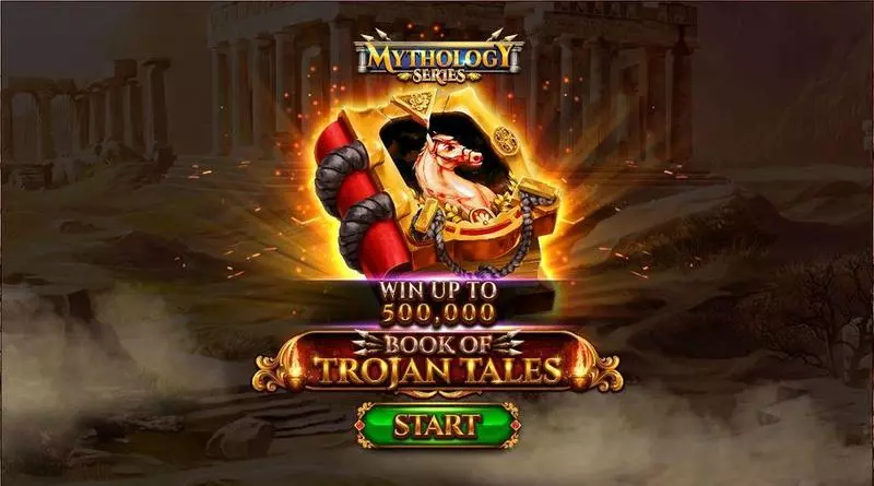 Book Of Trojan Tales  Real Money Slot made by Spinomenal - Introduction Screen