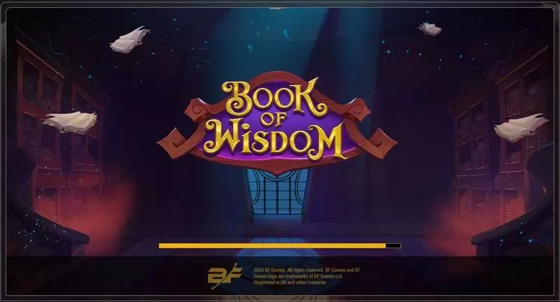 Book Of Wisdom  Real Money Slot made by BF Games - Introduction Screen