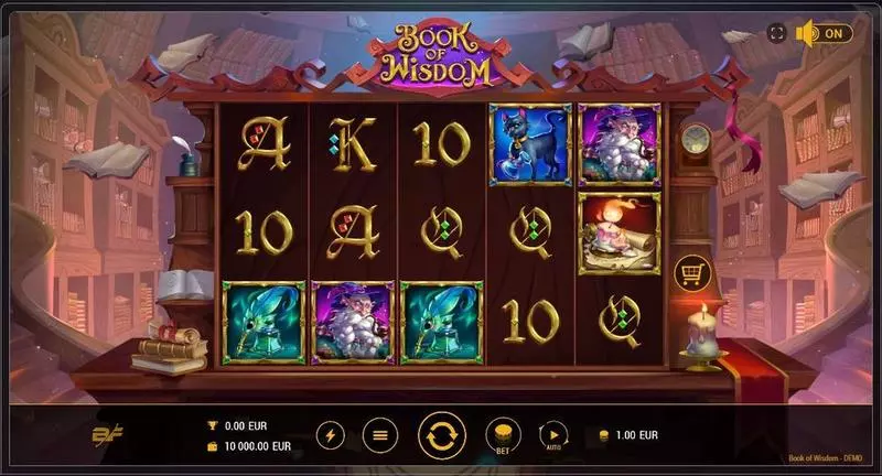 Book Of Wisdom  Real Money Slot made by BF Games - Main Screen Reels