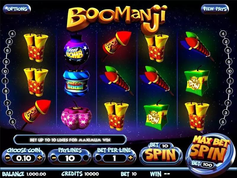 Boomanji  Real Money Slot made by BetSoft - Introduction Screen
