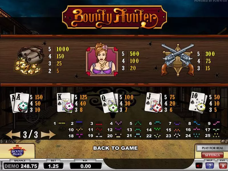 Bounty Hunter  Real Money Slot made by Play'n GO - Info and Rules