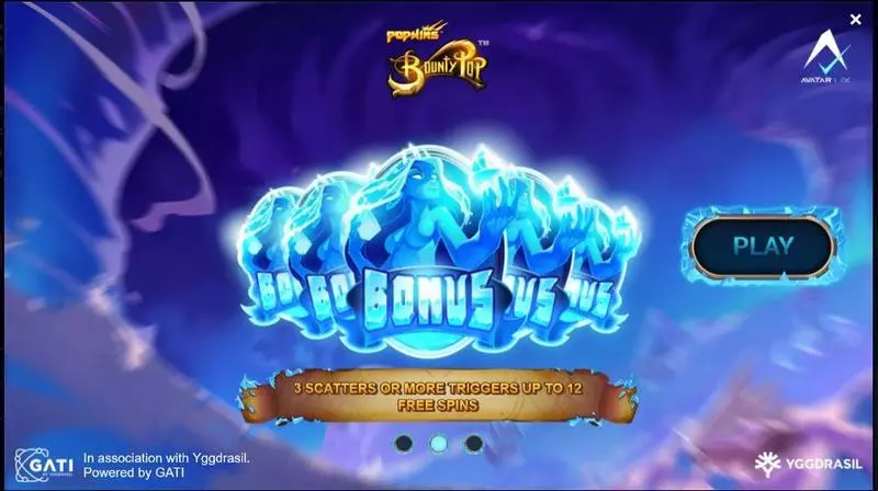 BountyPop  Real Money Slot made by AvatarUX - Info and Rules