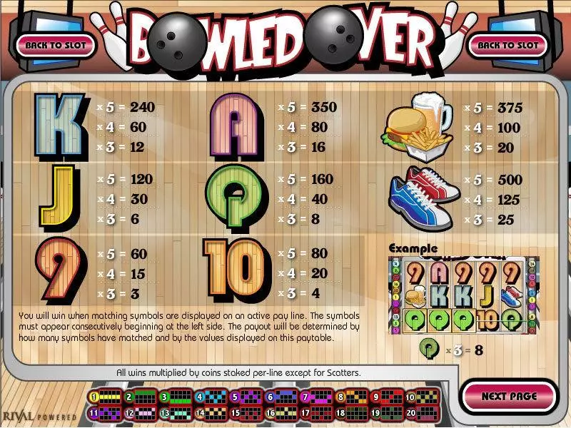 Bowled Over  Real Money Slot made by Rival - Info and Rules