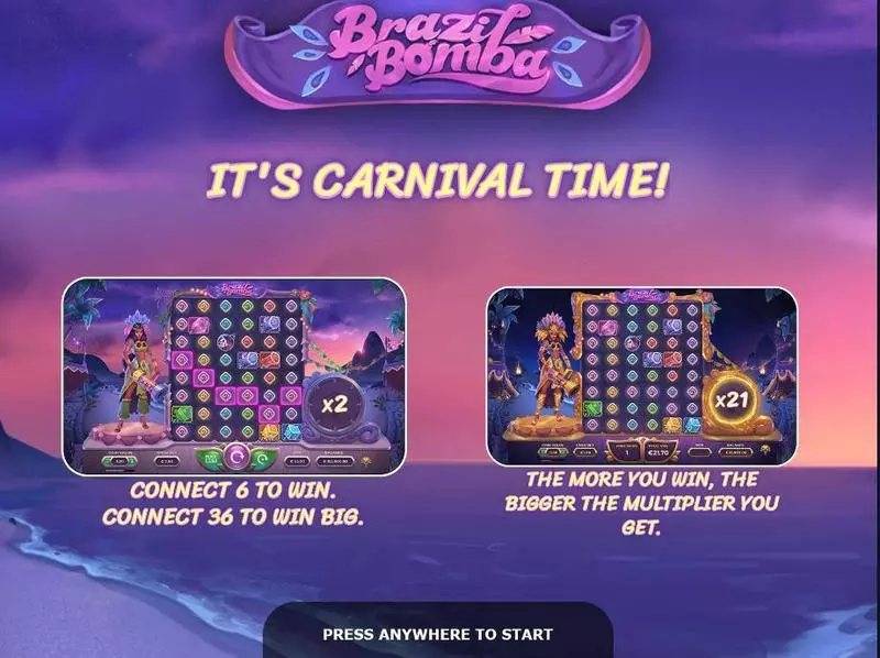 Brazil Bomba  Real Money Slot made by Yggdrasil - Info and Rules