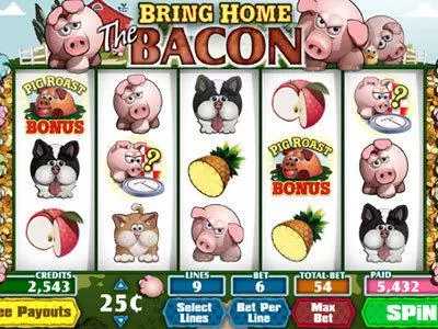 Bring Home The Bacon  Real Money Slot made by Parlay - Main Screen Reels