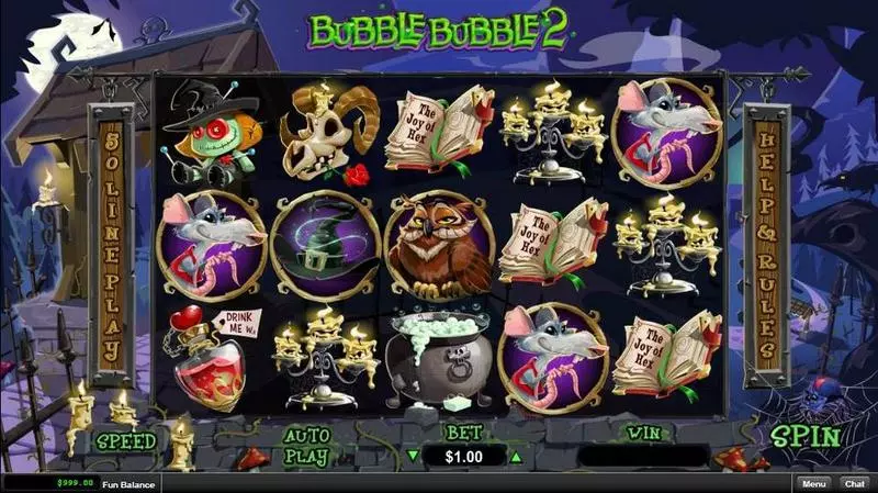 Bubble Bubble 2  Real Money Slot made by RTG - Main Screen Reels