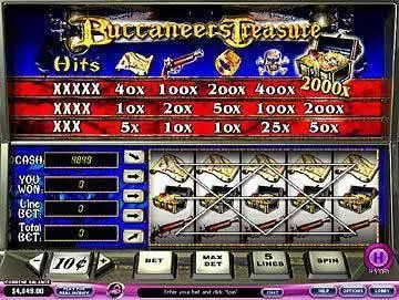 Buccaneers Treasure  Real Money Slot made by PlayTech - Main Screen Reels