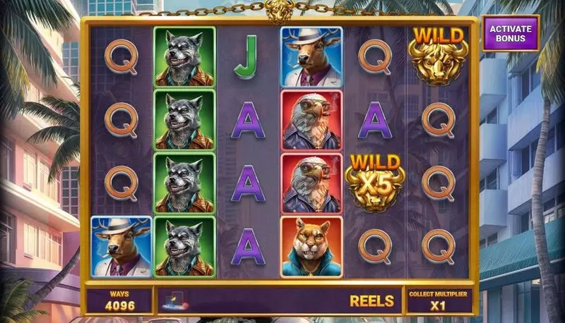 Buffalo Blow  Real Money Slot made by Four Leaf Gaming - Main Screen Reels